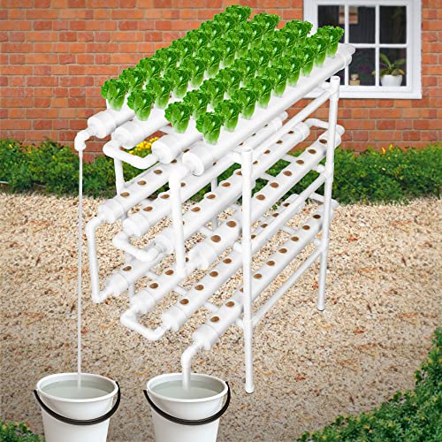 HONYTA Hydroponic Grow Kit 3 Layers 108 Holes Plant Sites,Hydroponic Planting Equipment, Hydroponics Growing System, Vegetable Tool Grow Kit Includes Water Tube, Timer