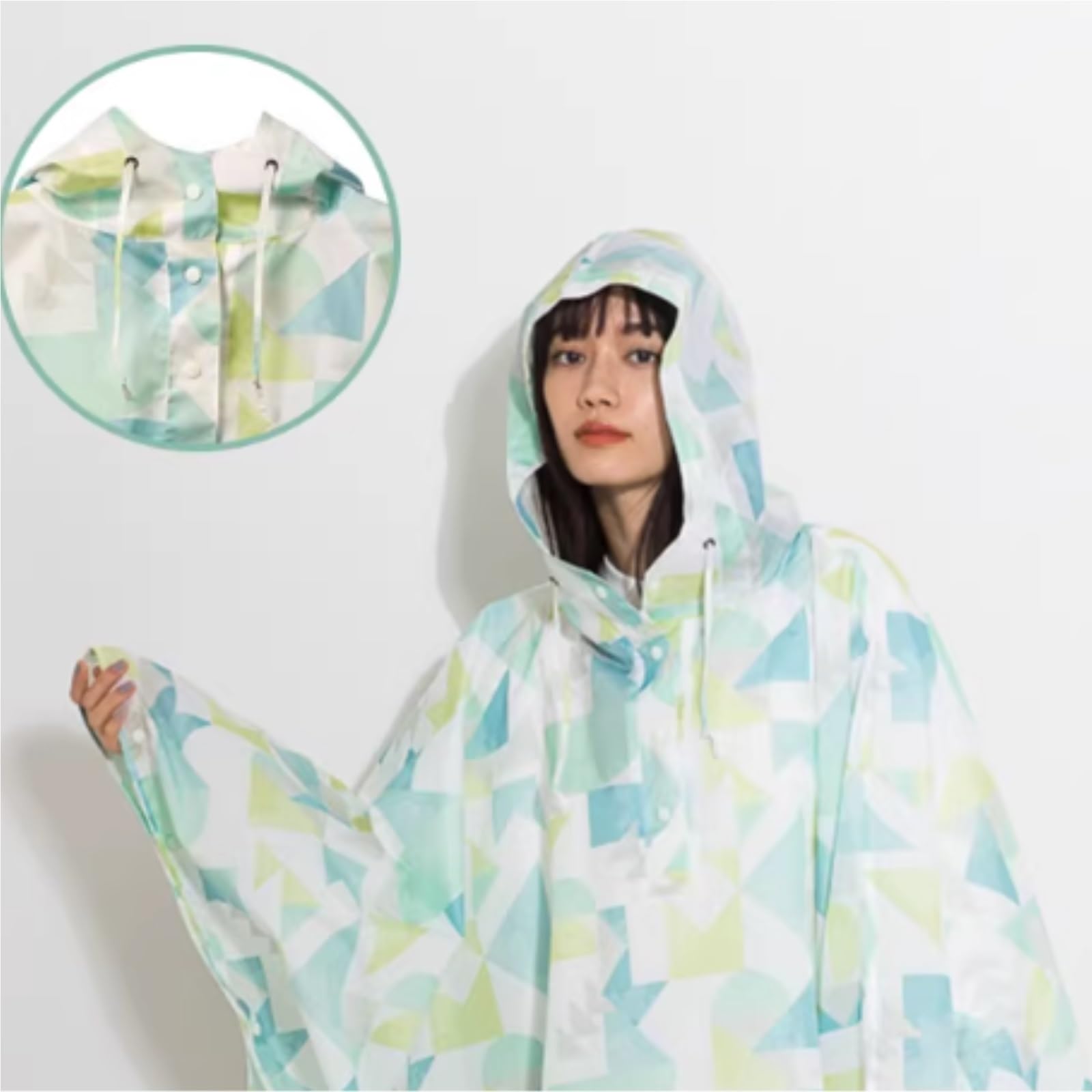 Capa de Lluvia Reutilizable Chubasquero Impermeable De Cuerpo Entero, Holgado, Poncho Lluvia For Exteriores Ropa de Agua para Exteriores