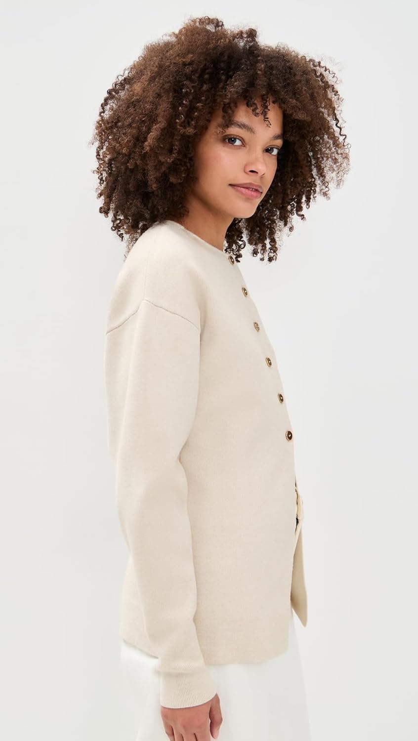 Good American Women's Exaggerated Sleeve Cardigan Sweater - Image 4