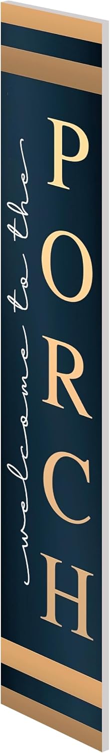 48"x8" Large Welcome Sign for Front Door, PVC Welcome Sign for Front Porch, Durable Welcome Home Decorations for Outdoors (Design 5)