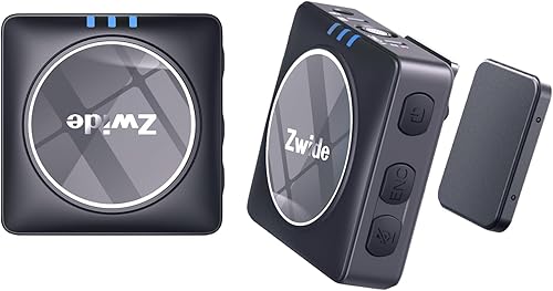 Miniatura 10 de M1 Plus (2 generación)+C1M Sistema de micrófono inalámbrico portátil profesional con estuche de carga y clip magnético, micrófono digital compacto