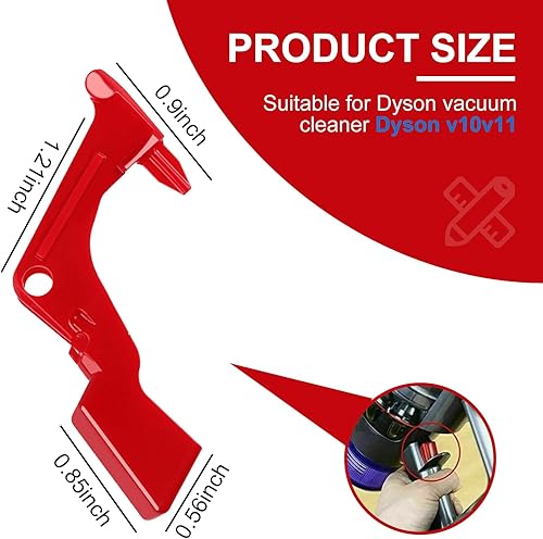 Miniatura 2 de 2 botones de interruptor de encendido de gatillo fuerte compatibles con Dyson V10 V11, pieza de repuesto de bloqueo de gatillo de aspiradora, botón