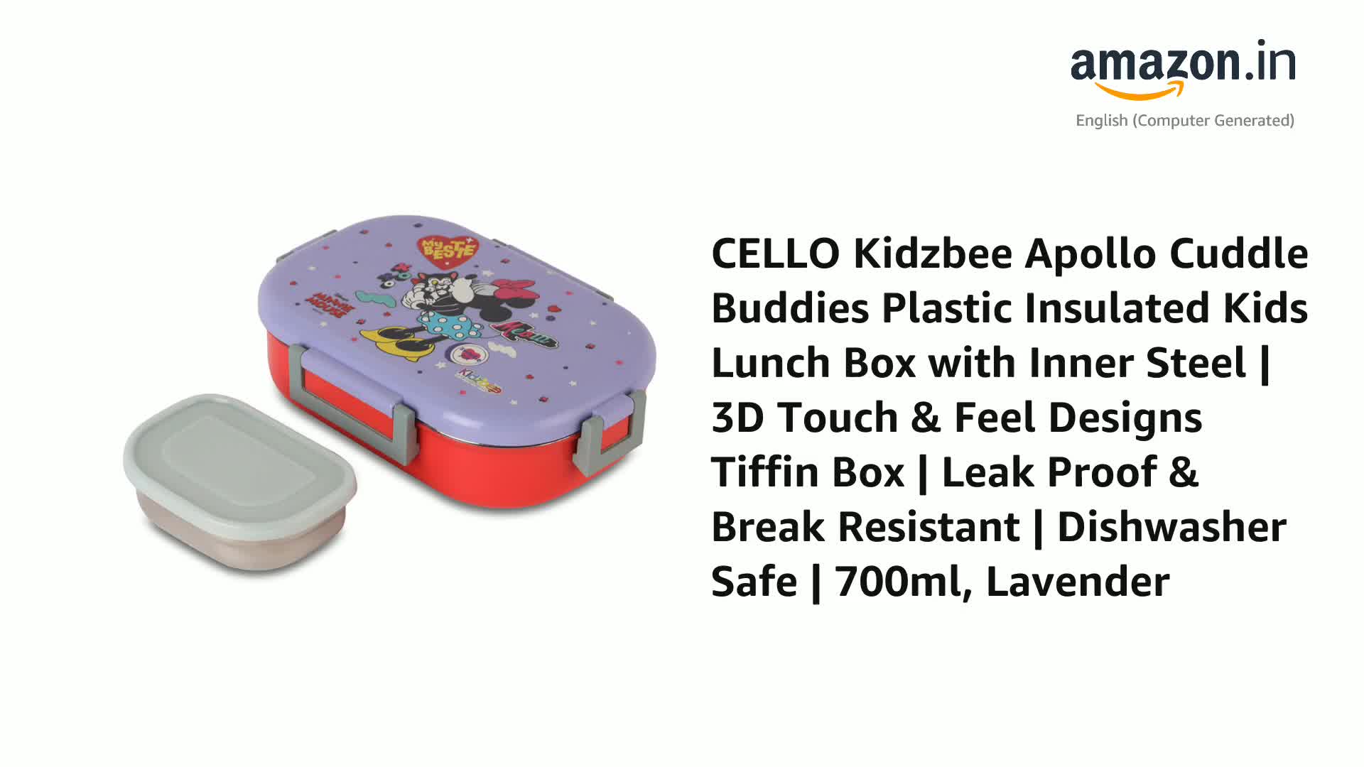 Buy CELLO Kidzbee Apollo Cuddle Buddies Plastic Insulated Kids