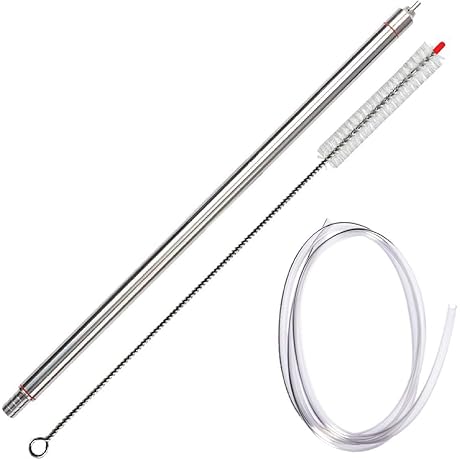 14-Inch Stainless Steel, Spring Loaded Bottle Filling Wand
