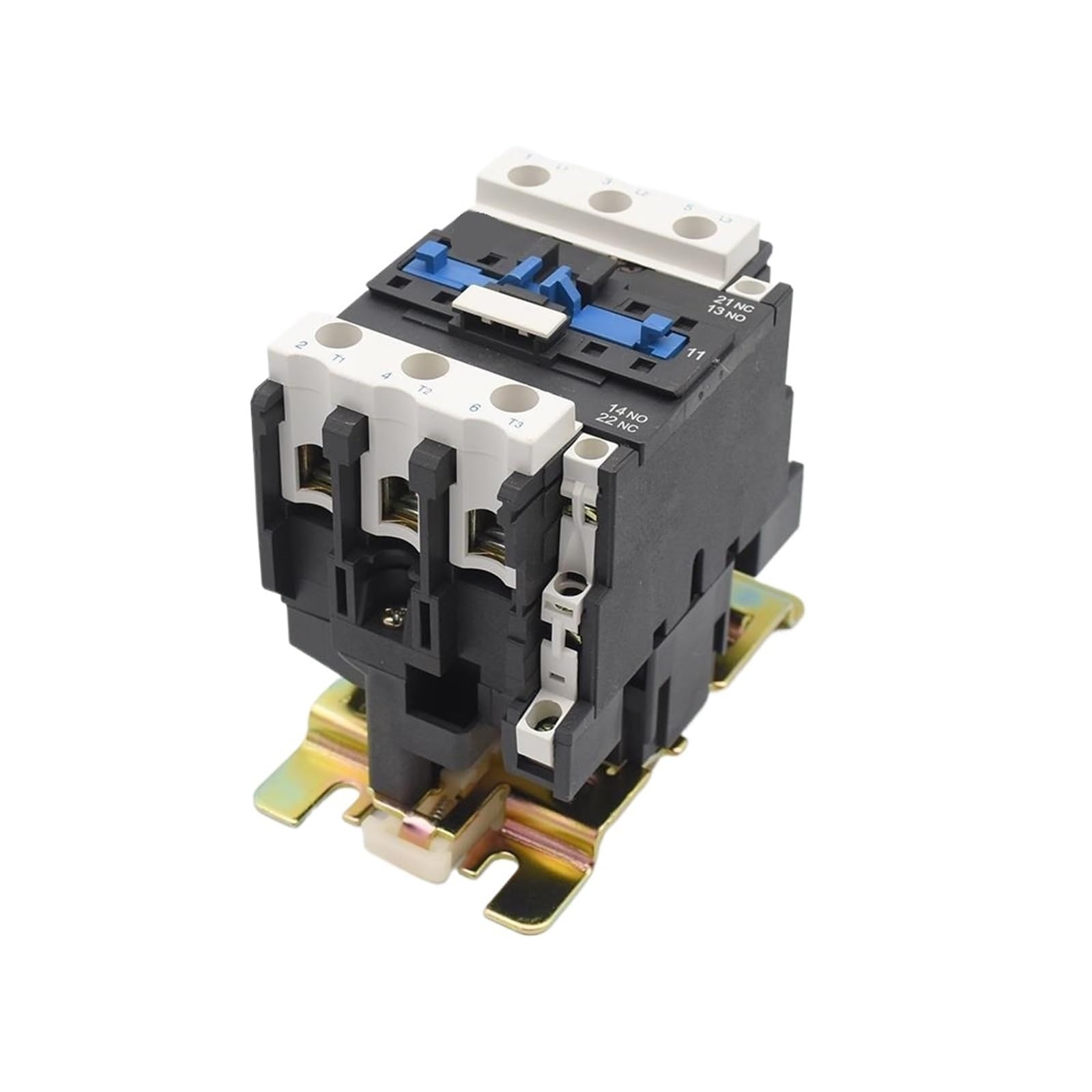 JJHQOKYNA AC contactor 40A 50A 3P+1NO1NC Rail Mounted lc1d CJX2-4011 CJX2-5011 1 Normally Open Contact Closed