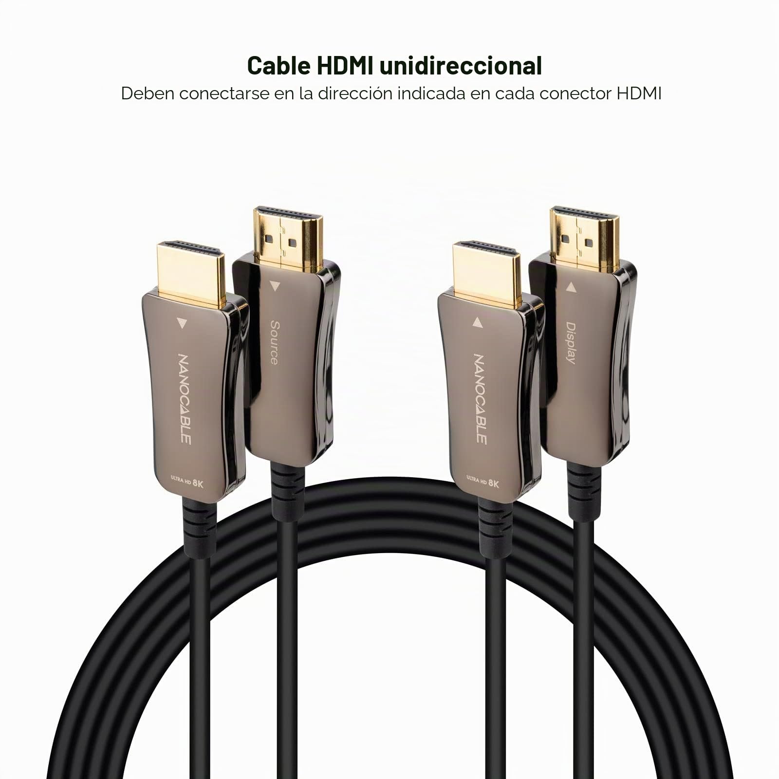 Nanocable 10.15.2130 - CABLE HDMI V2.1 AOC 8K@60HZ 4K@120HZ 48Gbps 30 M
