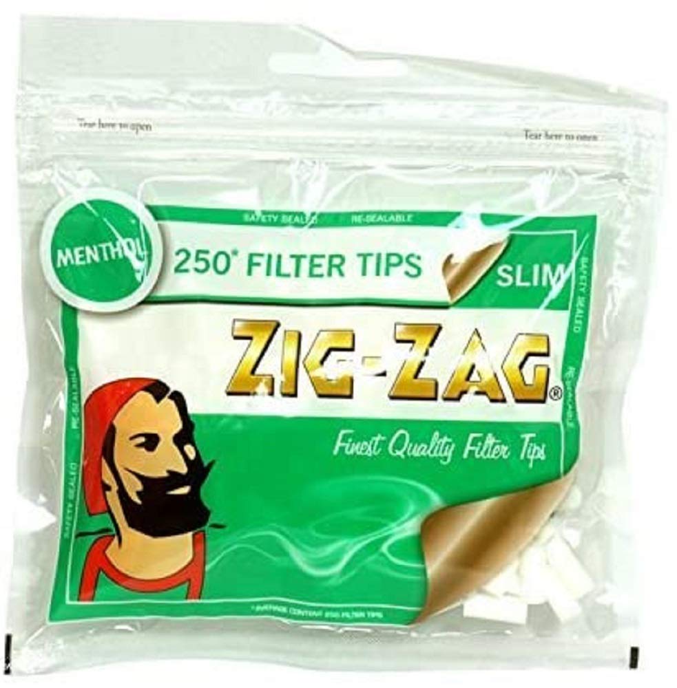 ZIG-ZAGOriginal ZIG ZAG Filters Tips Packs (Menthol - 250 Tips Pack, 10)