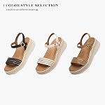 GoodValue Femmes Plateforme Espadrille Sandales de haie Bracelet de cheville réglable Toe ouvert Casual Dressy Sandales d'été