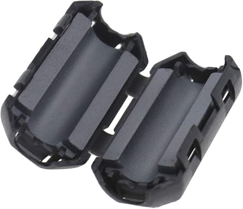 Miniatura 4 de 10 unids supresor de ruido 0.276 in Emi Rfi clip estrangulador núcleo de ferrita cable filtro