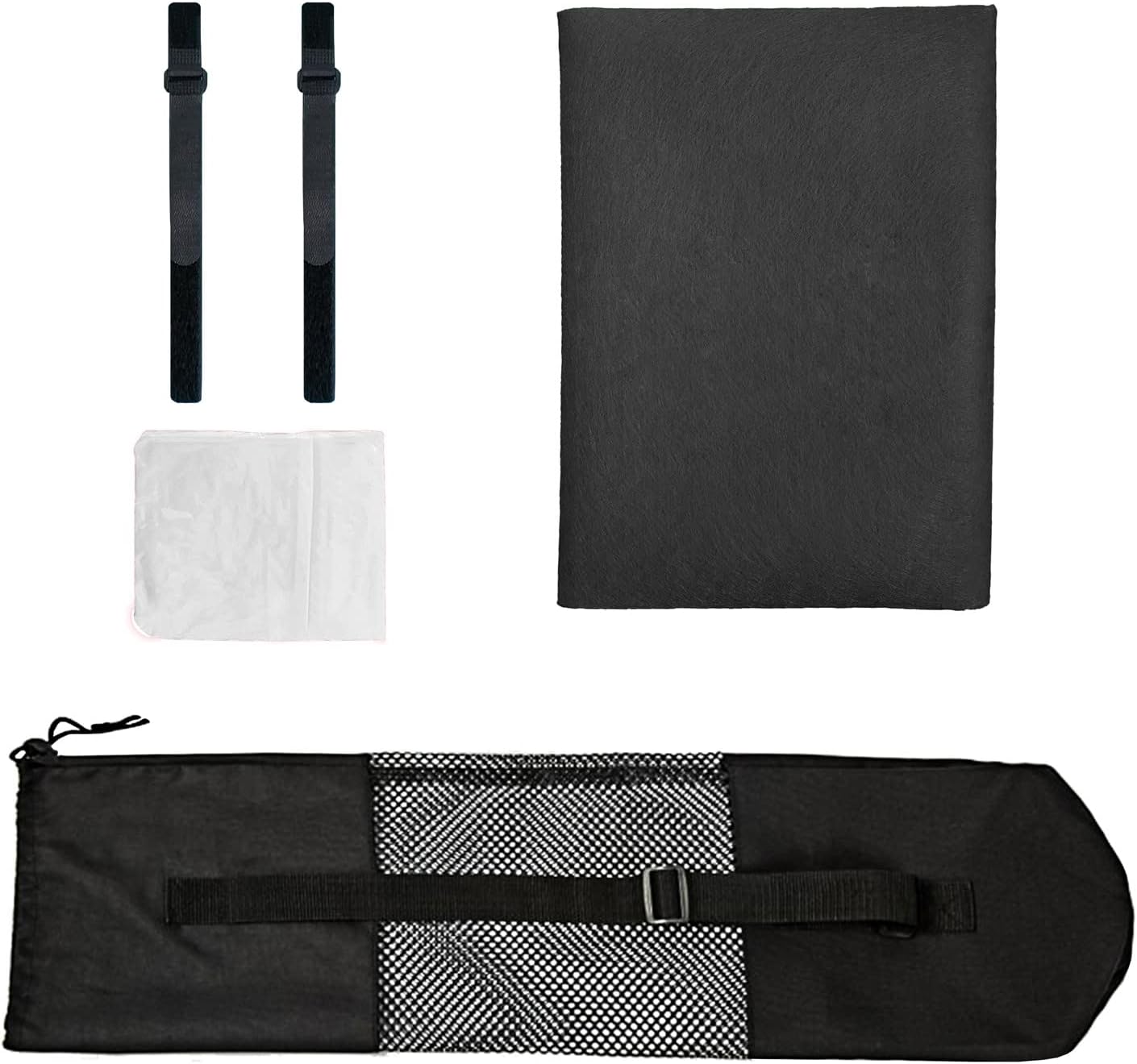 Jigsaw Puzzle Roll Up Mat Puzzle Saver Black Felt Mat with Storage Bag Portable for 300 to 1000 Pieces Puzzle