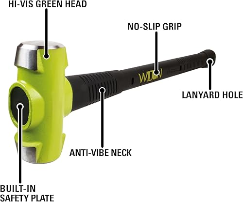 Miniatura 2 de Wilton B.A.S.H Martillo de trineo de 24 pulgadas, cabeza de 10 libras (21024)