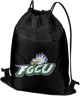 Campus Lab Florida Gulf Coast University Primary Logo Drawstring Backpack Sports Bag Sackpack, Perfect for Gym, Yoga, Practice or Travel
