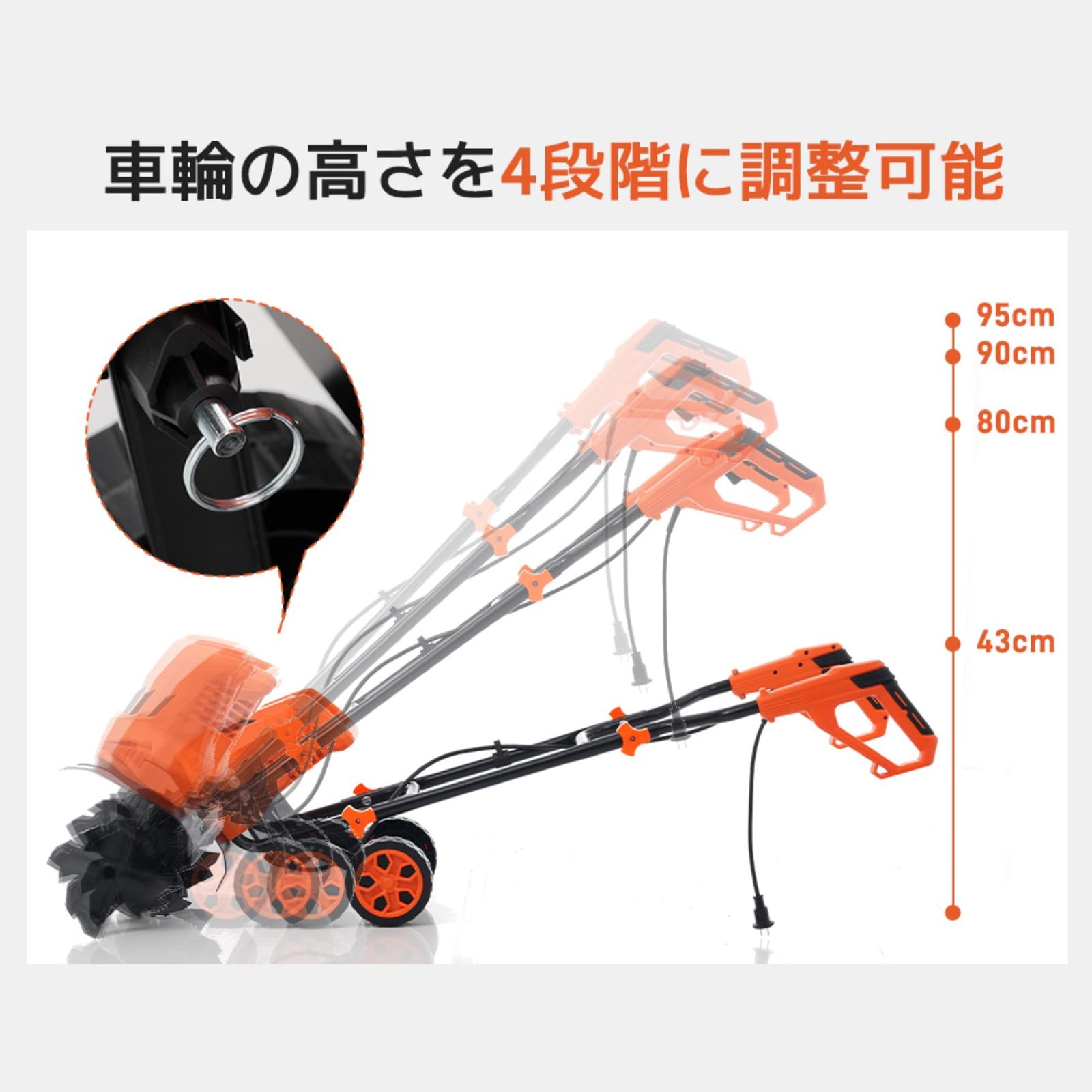Amazon | 電動耕運機 コンセント式 ミニ 小型 家庭用 菜園 畑 強力