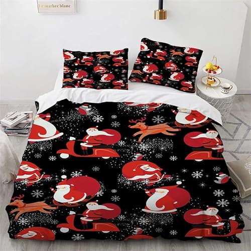 Qbidcsx Multicolor Bedding Double Duvet Set Fox Bedding Double Bed Set - Microfibre Quilt Cover 230X220 Cm - Comforter Cover With 2 Pillowcases(Double)