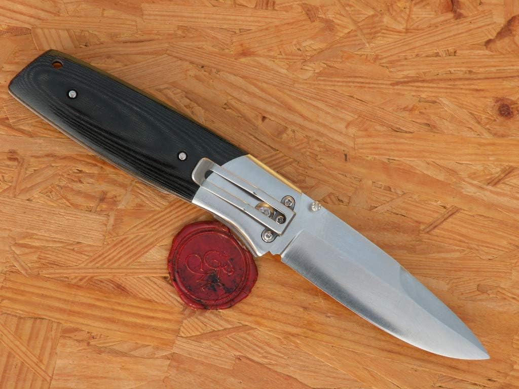 Fallkniven PXL Folder 3.46 Blade Black Micarta Handle PXLbm