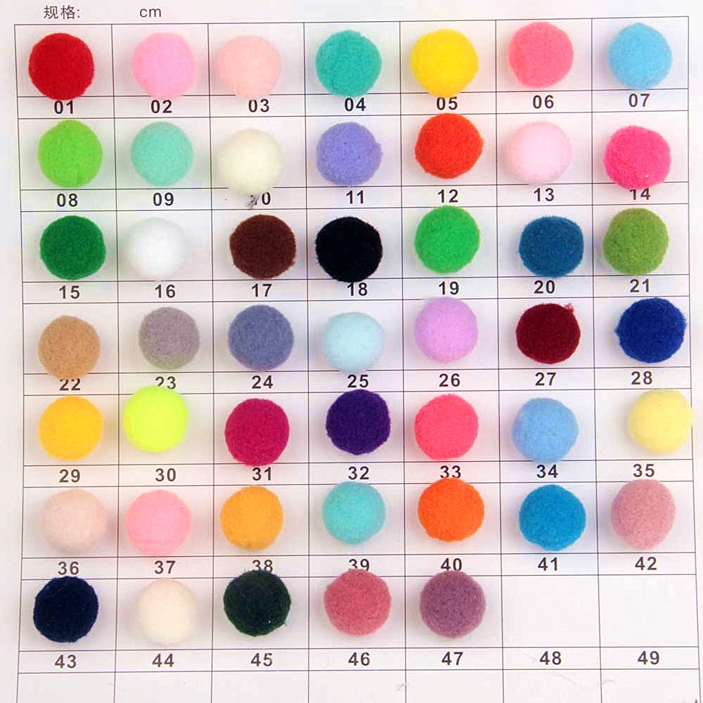 10000 szt. 8-30 mm kulka z pomponem nadaje się do majsterkowania rękodzieła akcesoria do szycia dekoracja (kolor: 19green-01, rozmiar: 15 mm 5000 szt.)