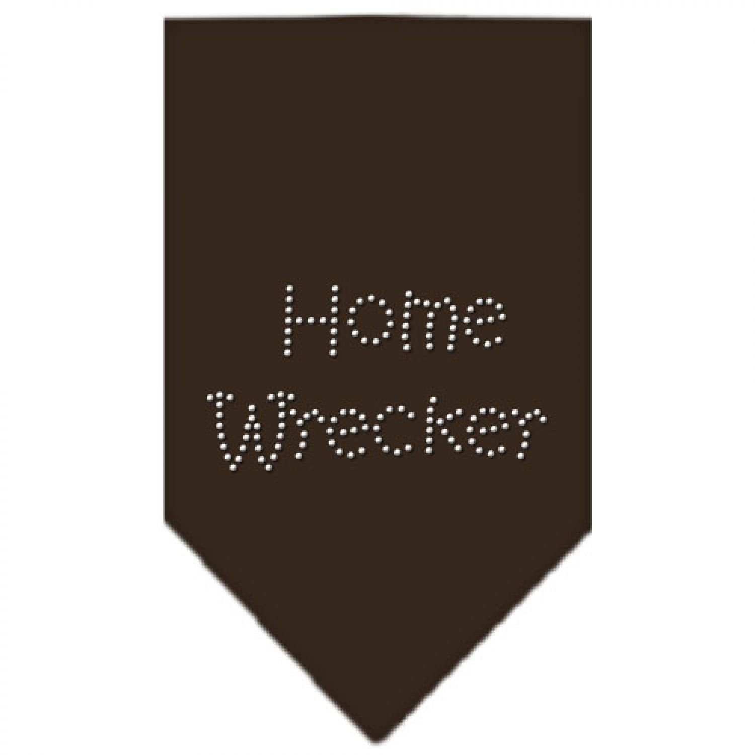 Mirage Home Wrecker Rhinestone Bandana, Large, Cocoa