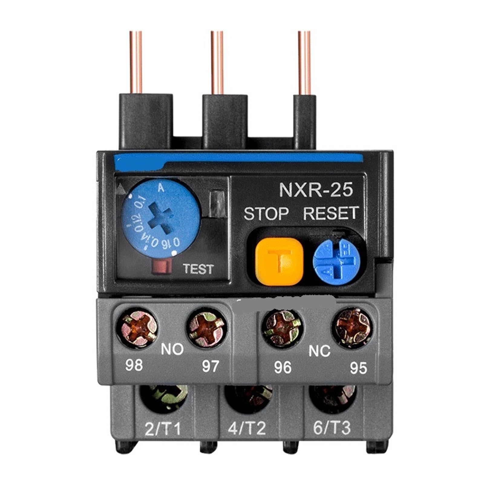 HUUOQIWY Relay NXR-25 0.63~1A-17-25A NXR-38 23A-32A-30A-40A NXR-100 80A-100A Thermal Overload Relay for NXC AC Contactor 1Pcs(NXR-100 48A-65A)