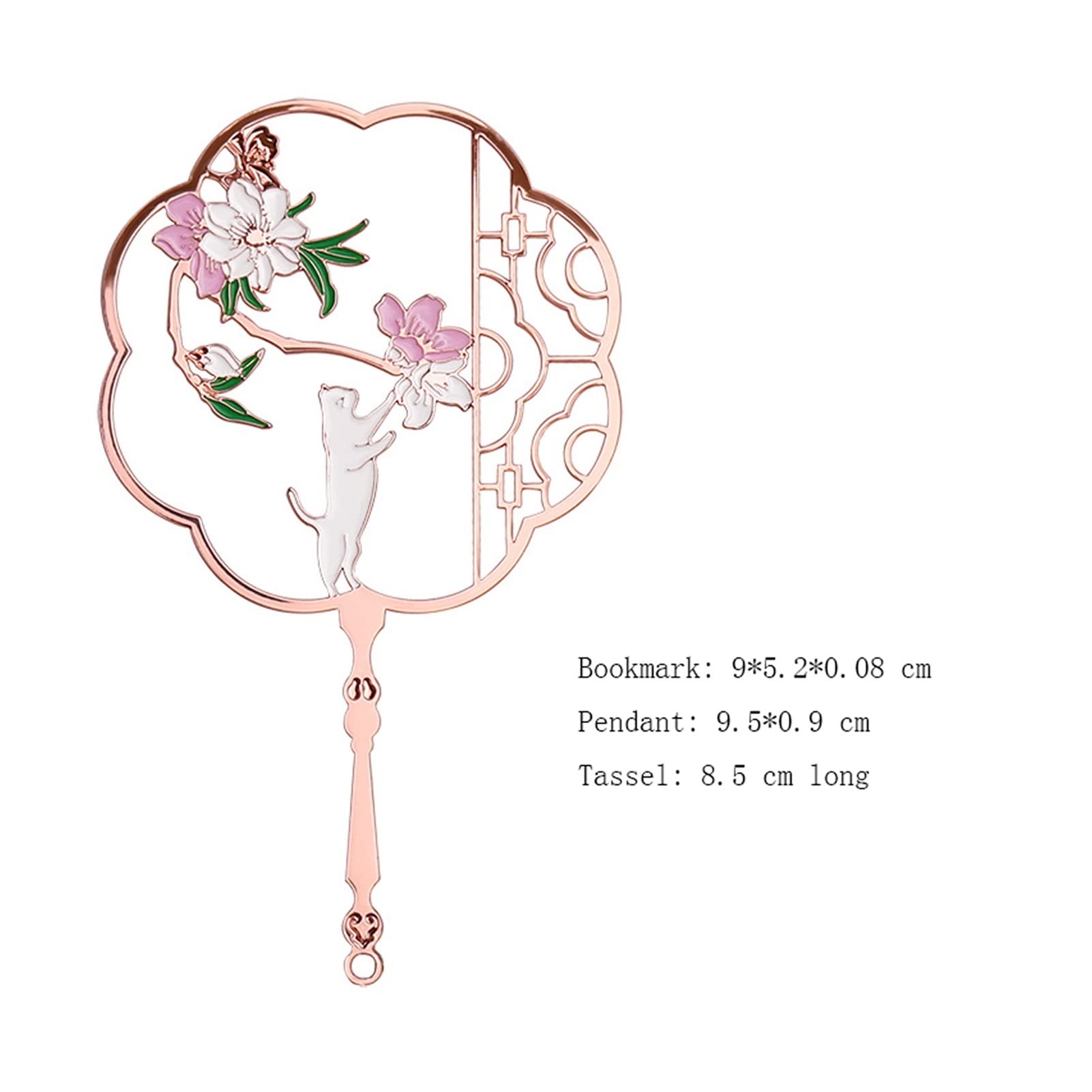 Signet Métal Bookmark Mignon Exquisite Petits Cadeaux de Style Chinois for étudiants 10 Styles signets pour Hommes Femmes (Color : 6)