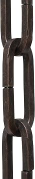 RCH Hardware CH-I-49S-BRZ Iron Chandelier Chain, Bronze 1 Foot