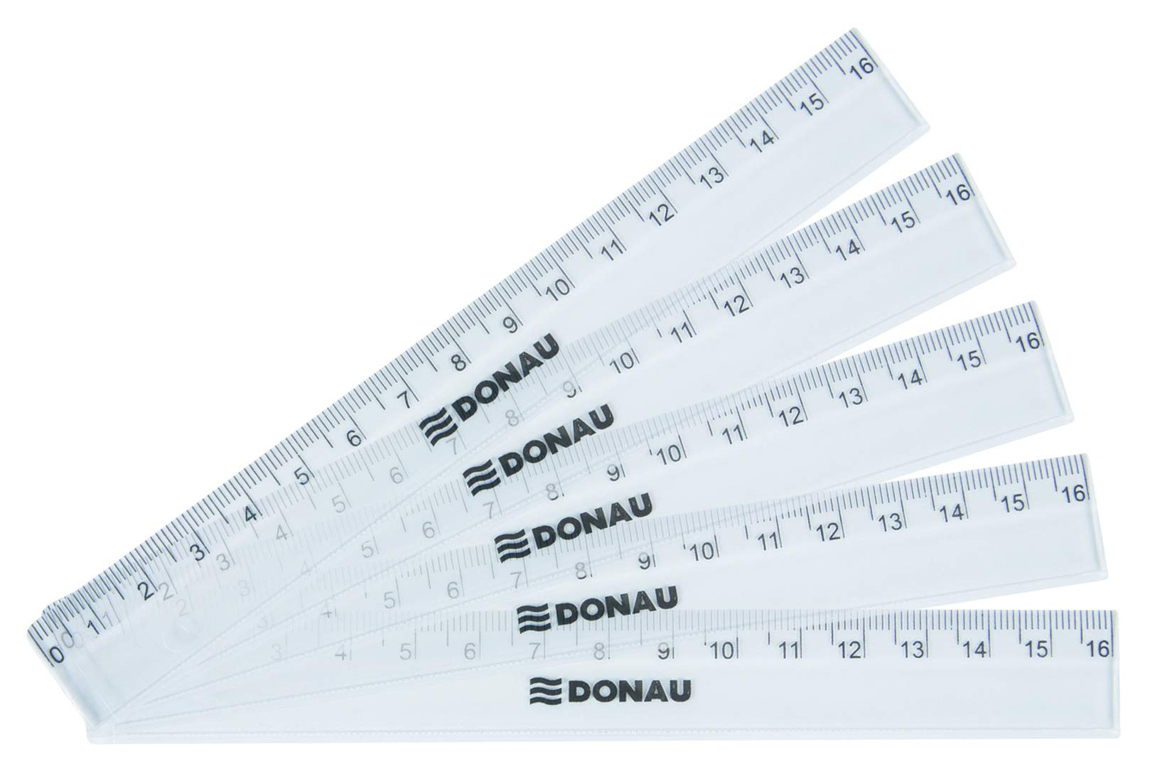 Donau 16 Cm Transparent Plastic Ruler - Shatter-Resistant, Non-Slip Edges For Precise Drawing & School Use - View #9