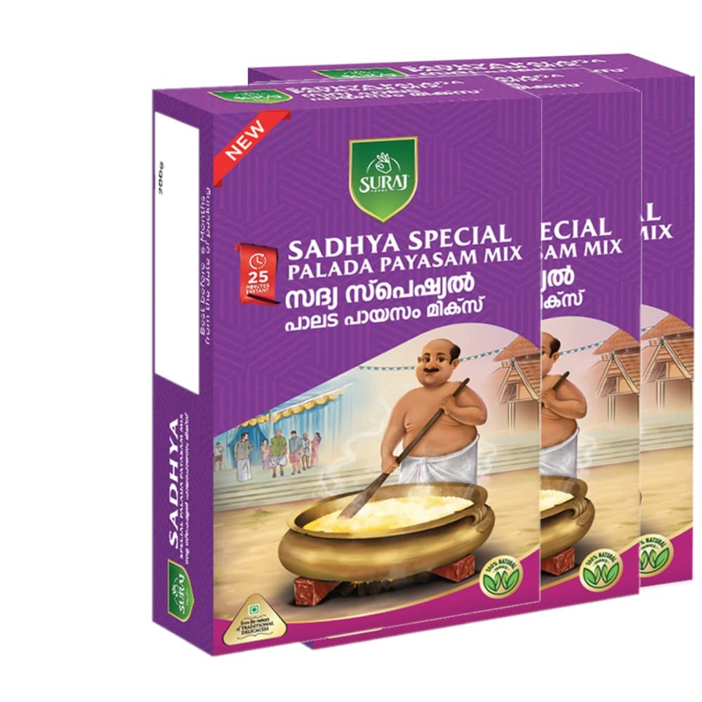 SURAJ FOODS SADHYA SPECIAL PALADA PAYASAM MIX 200GM (Pack of 3) (B0C1HMW38J) Amazon Price History, Amazon Price Tracker