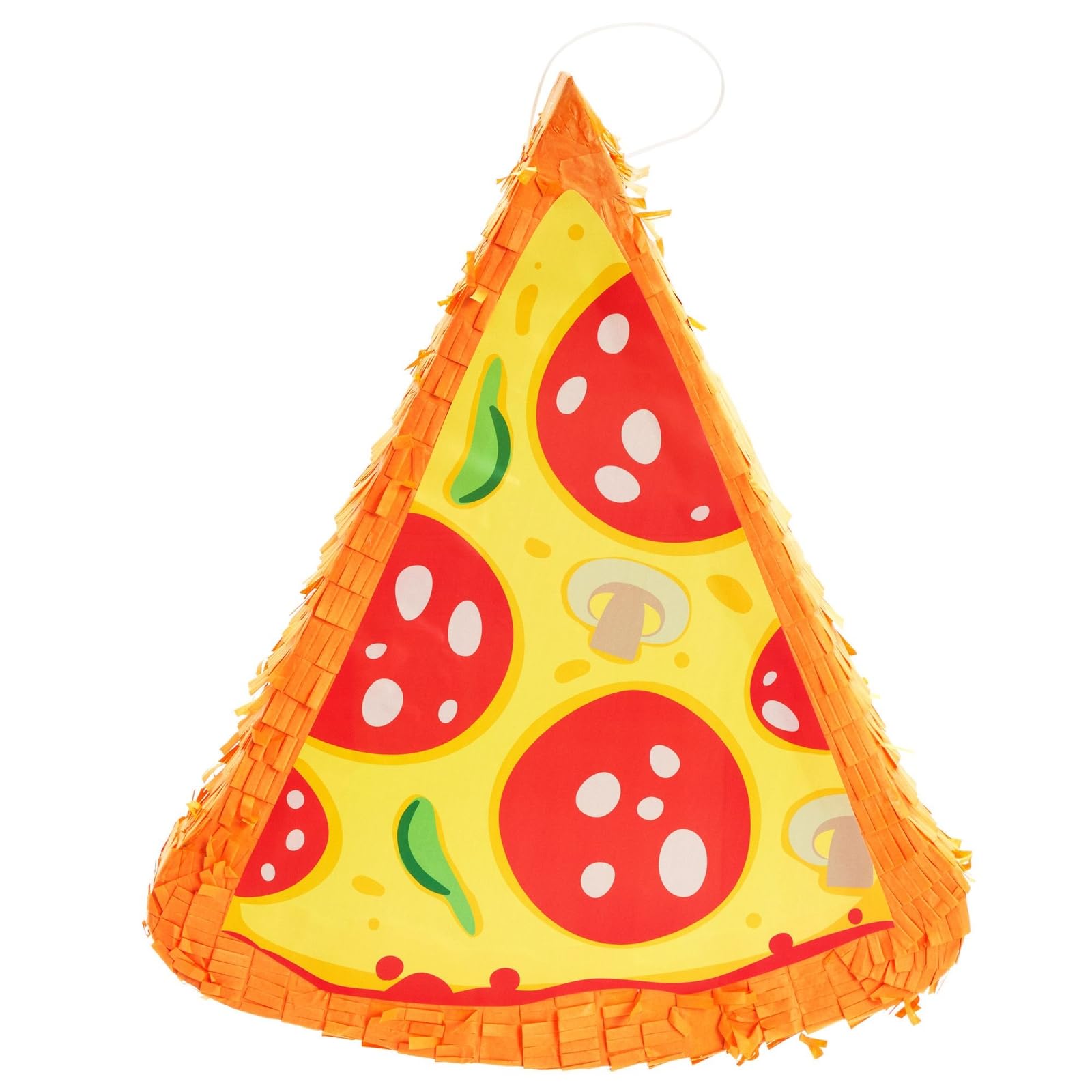 Pinata per pizza piccola per decorazioni per feste e compleanni (41,5 x 33,5 x 7,6 cm)