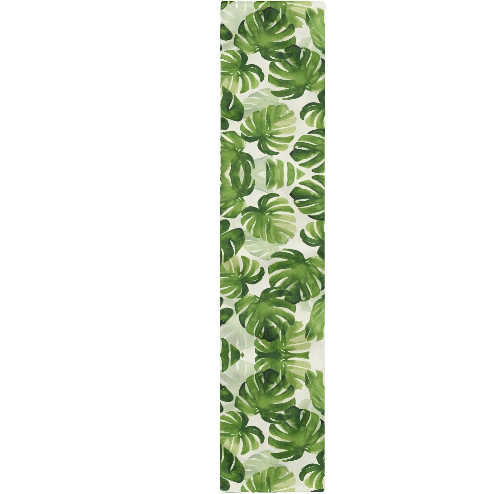 Jndtueit Monstera Tischlufer fr Heimdekoration, grnes Blatt, 183 cm  lang, rechteckig, Tischlufer fr Mnner und Frauen : Amazon.de: Kche,  Haushalt & Wohnen