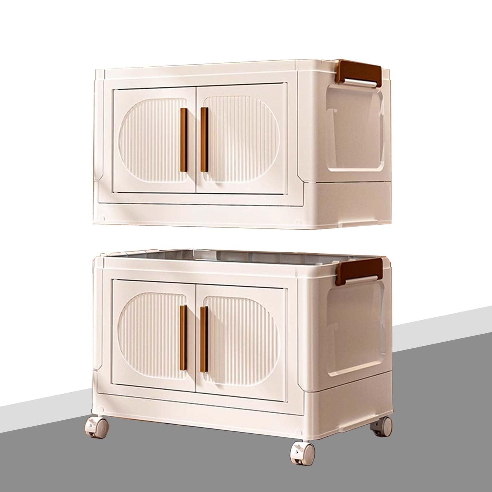 Scatola Di Archiviazione In Plastica, Contenitori Ribaltabili, Contenitore Con Coperchi, Grandi Scatole Di Archiviazione Pieghevoli, Ottimo Per Camera Da Letto, Soggiorno, Ufficio, Cucina E Campeggio