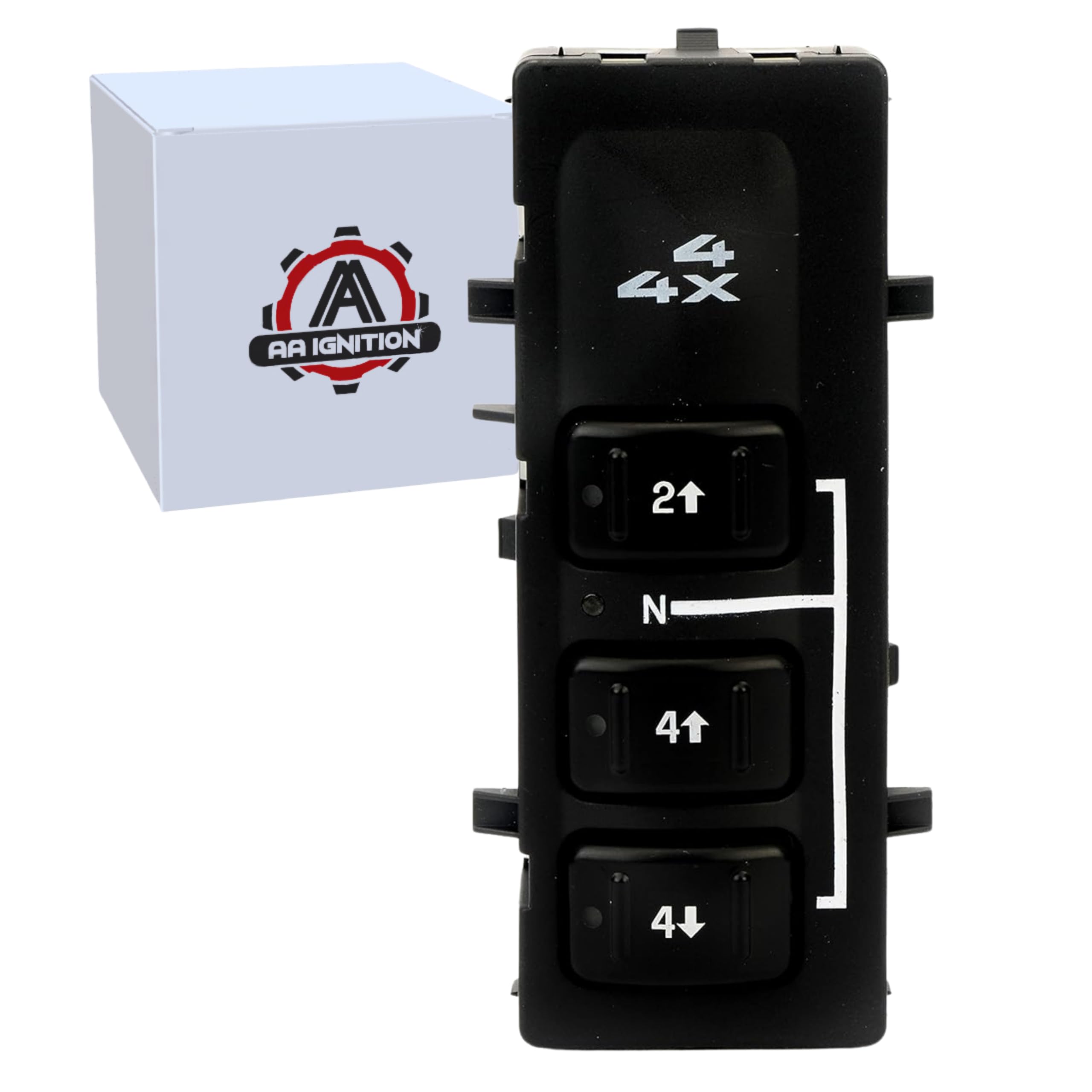 4x4 Selector Switch, 4WD - Compatible with Chevy, GMC Vehicles - Silverado, Suburban, Avalanche, Yukon, XL, Sierra 2003-2007 - Replaces 19259312,