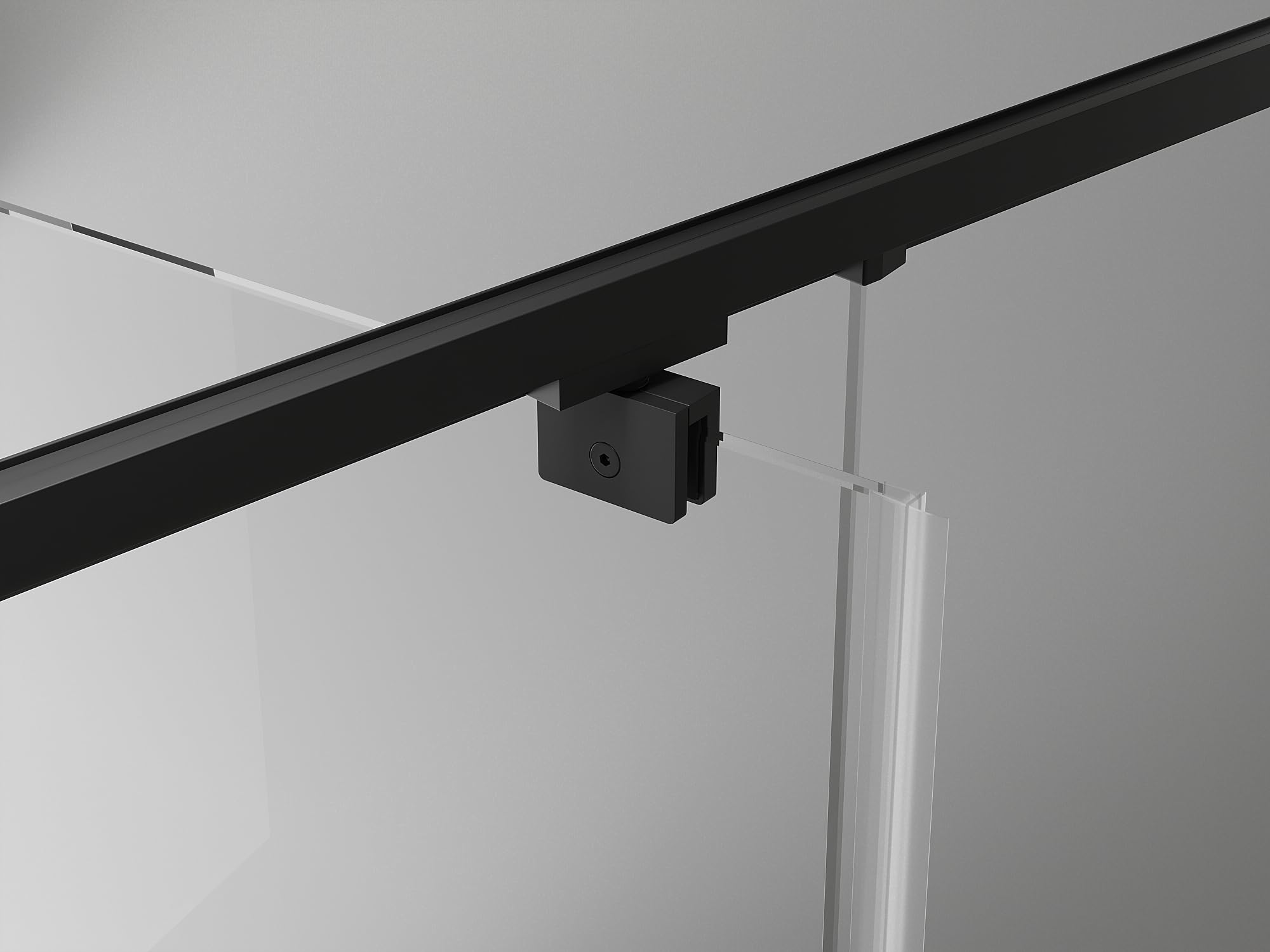 Mexen Exo Duschtüren zum Öffnen 60 cm, transparent, schwarz