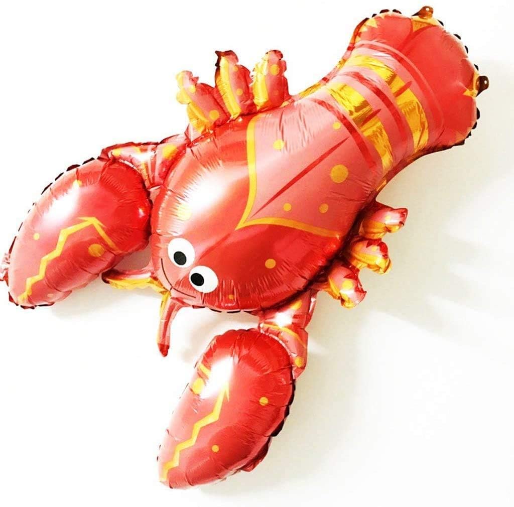 4 Ballons En Aluminium Crabe 21x17 Pouces – Décoration Fête Océan, Anniversaire, Baby Shower