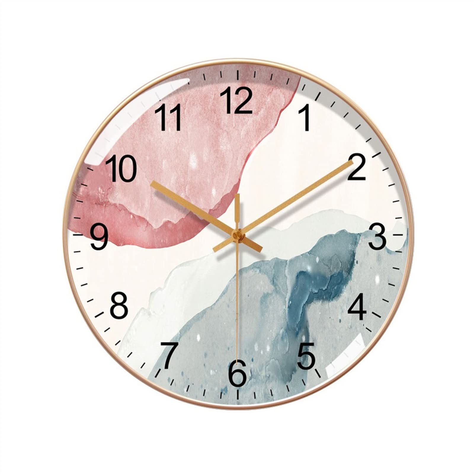 DFHS46JK Wall Decor 10inch/12inch/14inch Light Luxury Modern Round Wall Clock Silent Interior Decoration for living room decor(10inch)