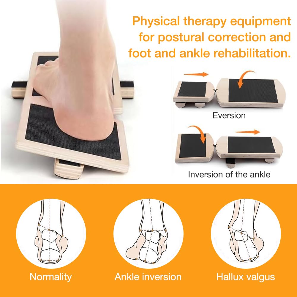 Balance Board En Bois - Planche D'Équilibre Une Jambe Pour Renforcement Cheville Et Stabilité