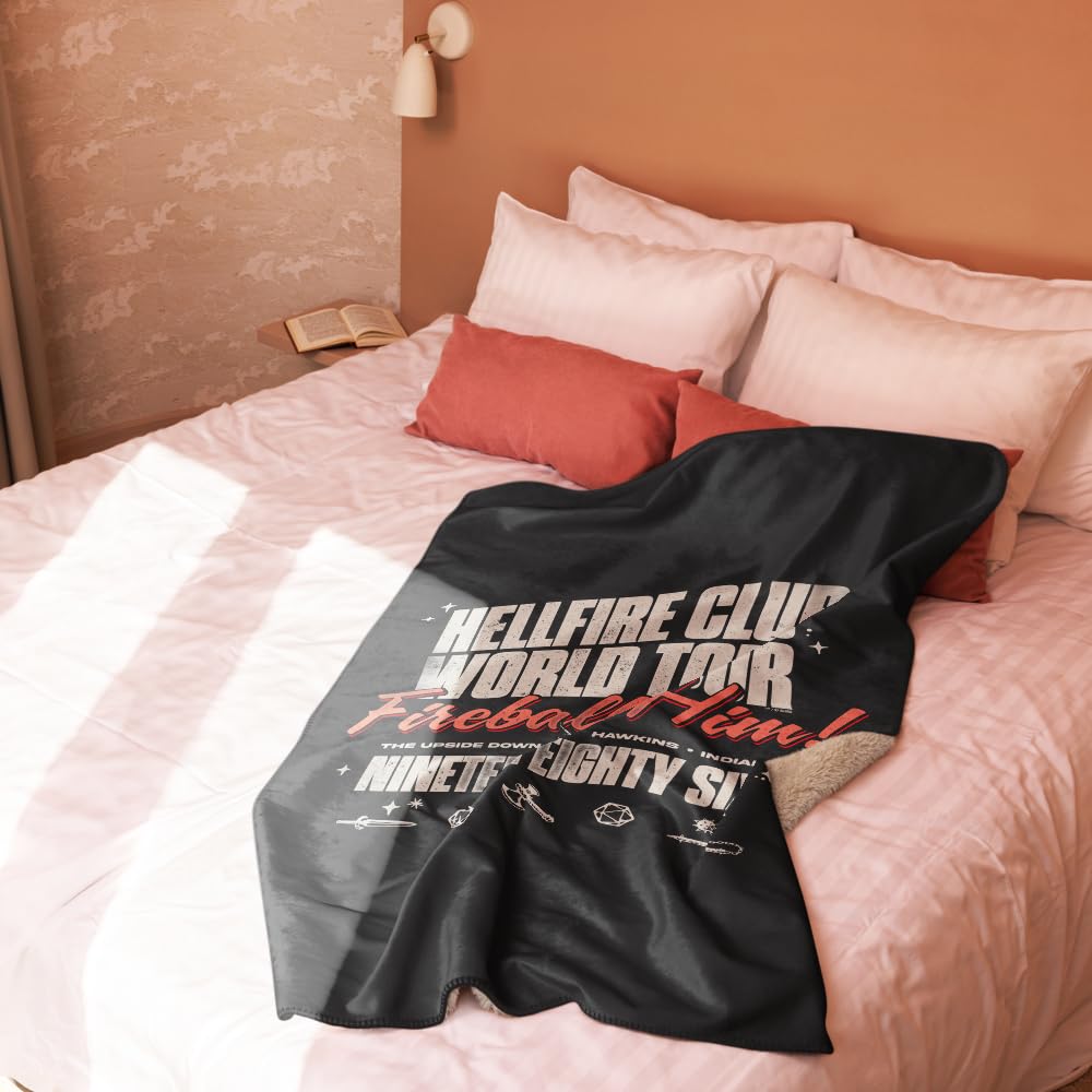 Amazon.com: Stranger Things World Tour Sherpa Blanket - Officially