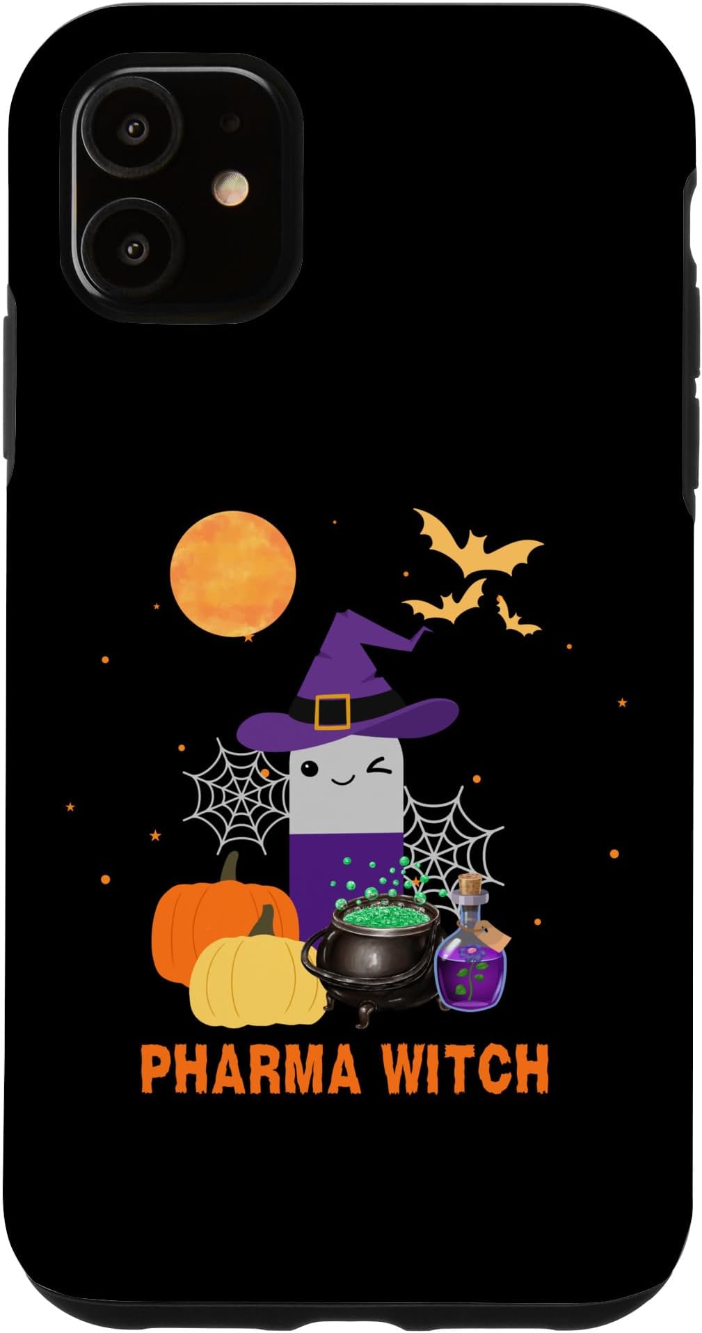 iPhone 11 Pharmacist Halloween Women Pharmacy Tech Pharma Witch Case