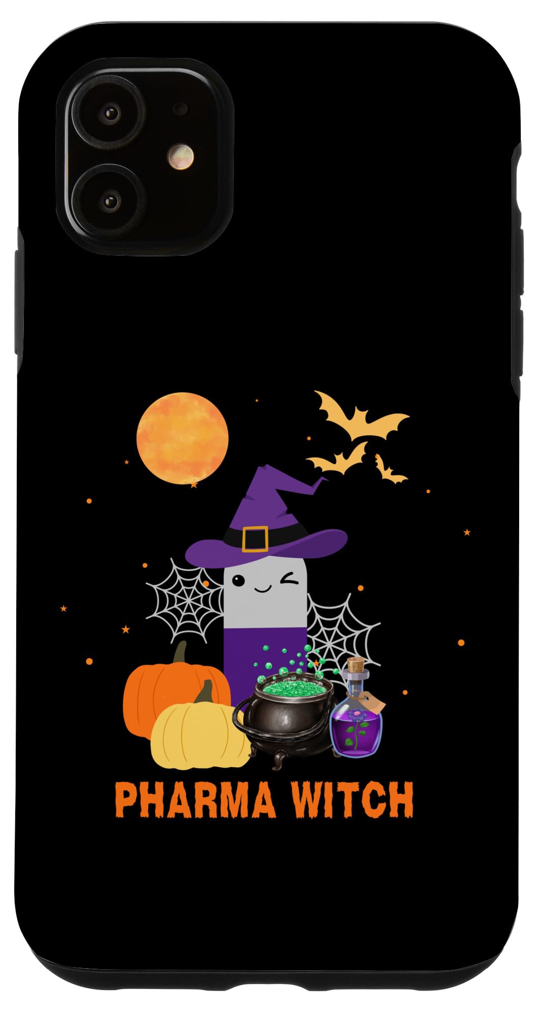iPhone 11 Pharmacist Halloween Women Pharmacy Tech Pharma Witch Case