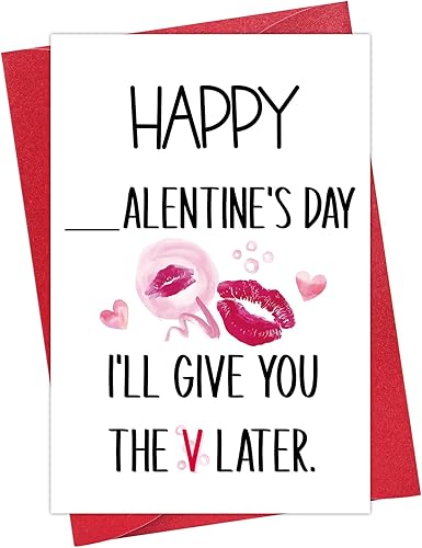 Miniatura 1 de Tarjetas de feliz día de San Valentín para él, su esposo, esposa, regalos traviesos para el día de San Valentín para marido de esposa, divertida