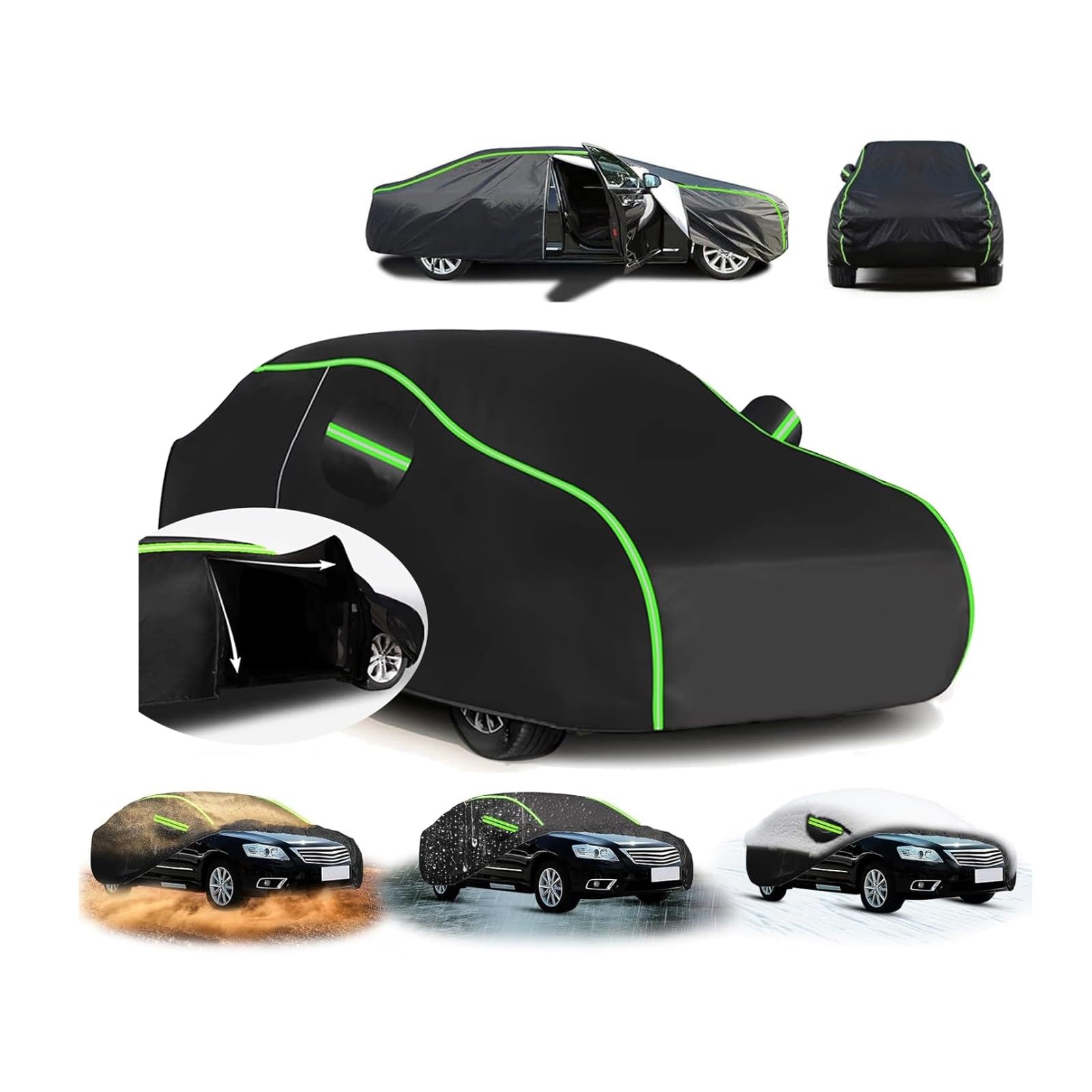 Funda para Coche para Buick Electra Hardtop Coupe 1959 (560.3 x 205 x 145.5cm),Funda Escudo Coche - Resistente Lluvia/Nieve + Protección UV + Anti-Polvo + Impermeable,Dobladillo Elástico