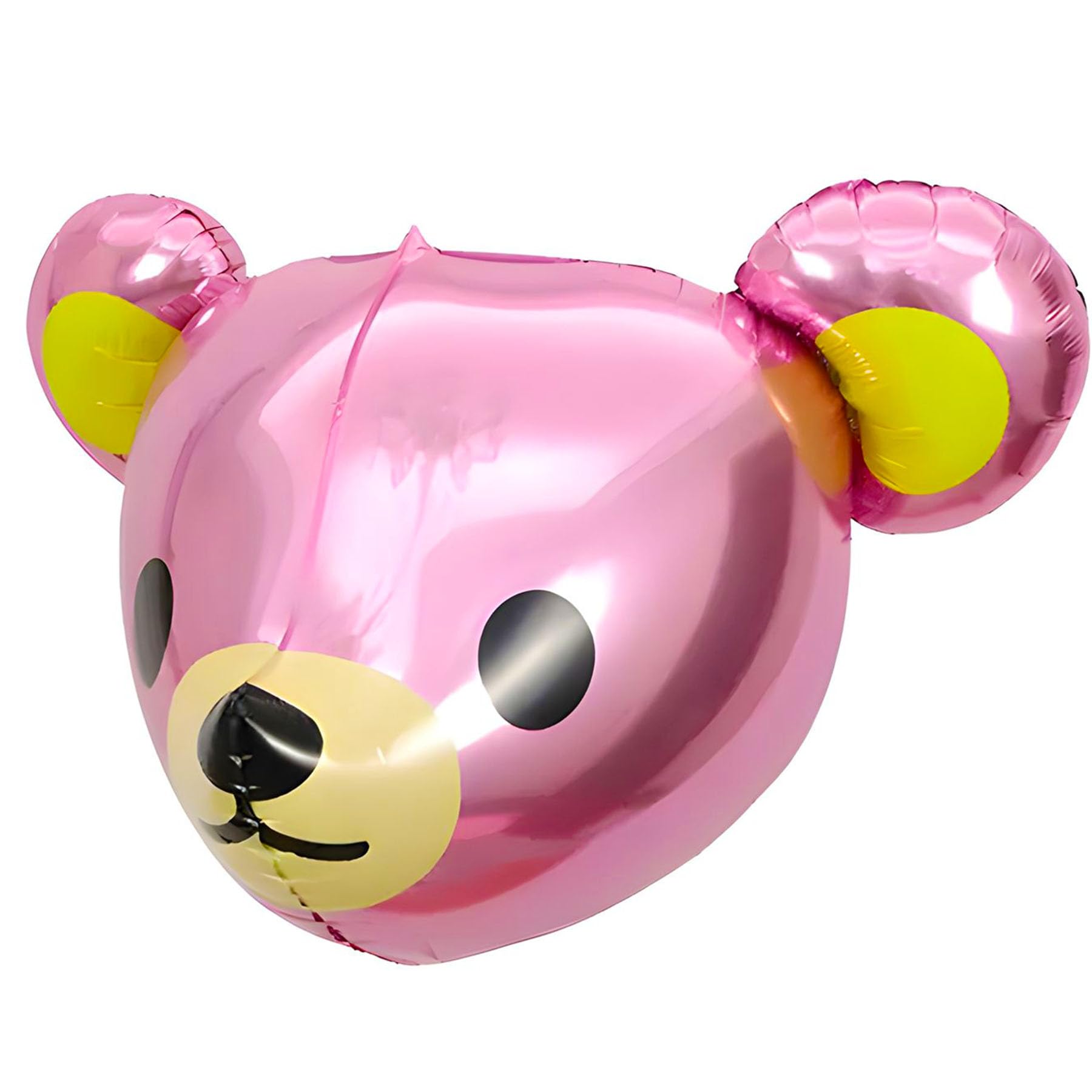 Large Pink Bear Foil Balloon, Approx. 59 x 58 cm - Ideal for Children's Birthdays, Baby Showers, Christenings, Parties, Decorations, Gifts