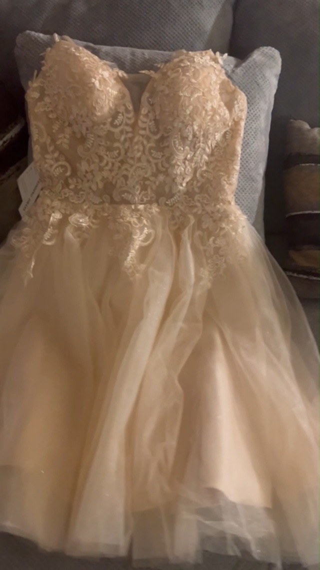 jaeden homecoming dresses Simply Chiffon Strapless Bridesmaid Dress Homecoming Dress US8 / Custom Color main image 0