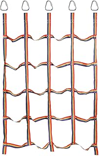 Kids Climbing Net, Climbing Net for Kids Outdoor, Playground Cargo Net, Portable Rainbow Climbing Rope Net, Playset Equipment for Girls & Boys with Climbing Net, Cargo Fitness for Kids Jungle Gyms