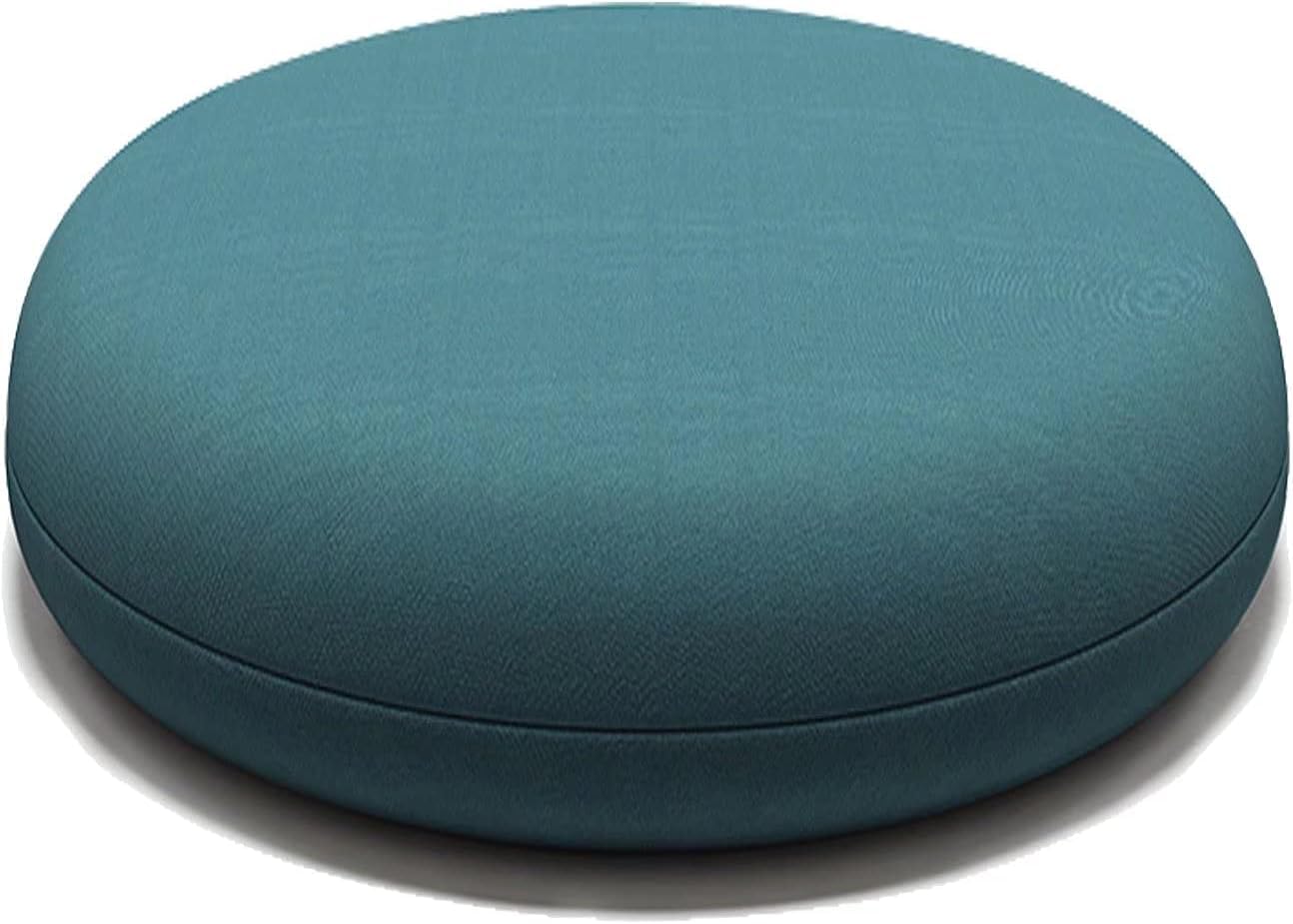 Cojines para sillas de comedor redondos ideales para decorar cocinas modernas en tono teal
