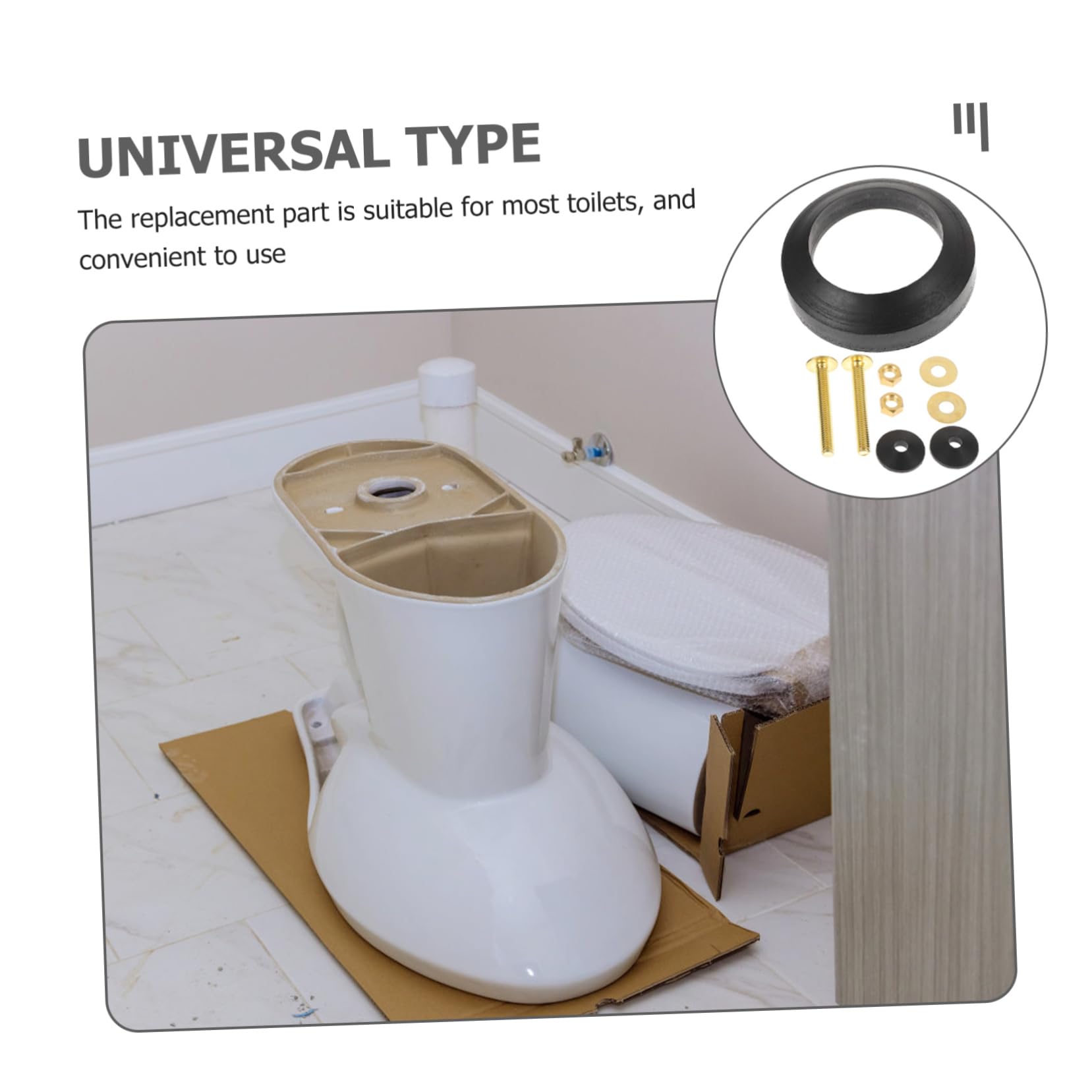 HOMSFOU 3sätze Toilettenfüllventil Toilettenspülkasten Zubehör Gummidichtungen Für Einfache Installation Praktisch Für Zuhause Büro Und Hotel