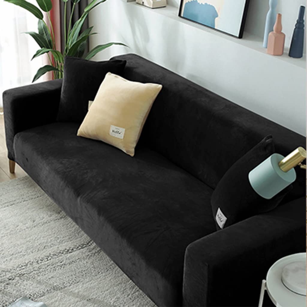 Samt Sofabezüge 3/2/1/4 Sitzer Sofa Abdeckung L Form Schonbezug Sofa Sofabezug Sofa Überzug Sofahusse Couch Bezug Sofa Überzug Hussen Stretch Couchbezüg Sofaüberwurf Couchhusse ( Color : #5 , Size : 1