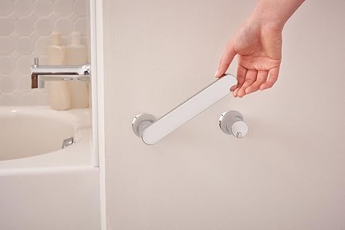 Miniatura 6 de Moen Genta LX Soporte de papel higiénico giratorio de montaje en pared, moderno, cromado, para baño, BH3808CH
