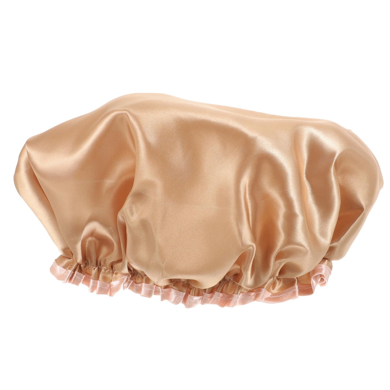 Ipetboom 5piezas Gorro De Para Mujeres Sombrero Sauna De Doble Peva Gorro Reutilizable Para Cabello y Color Champán Esenciales De Baño y Spa