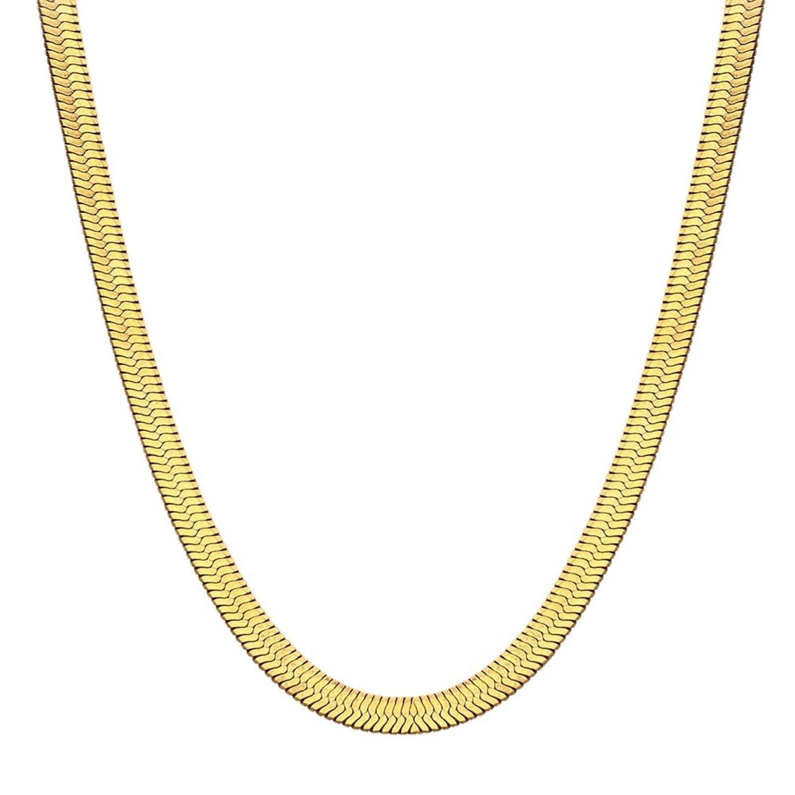 YXWYXWA Stainless Steel Snake Chain Necklace for Women - Long, Elegant Jewelry Accessory