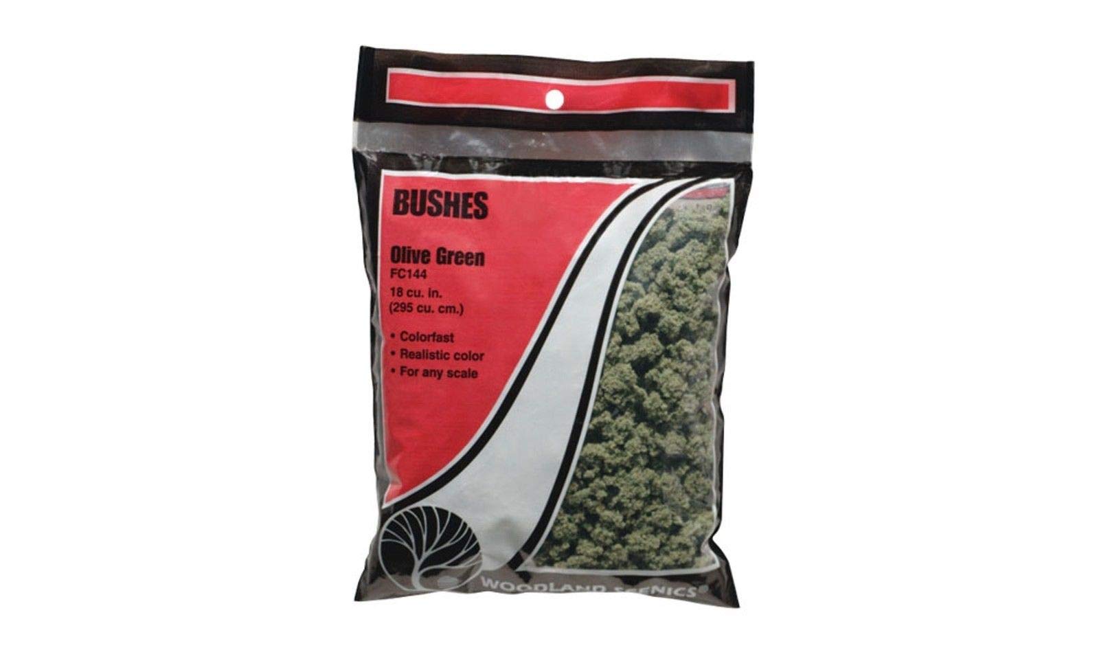FC144 WOODLAND SCENICS BUSHES OLIVE GREEN