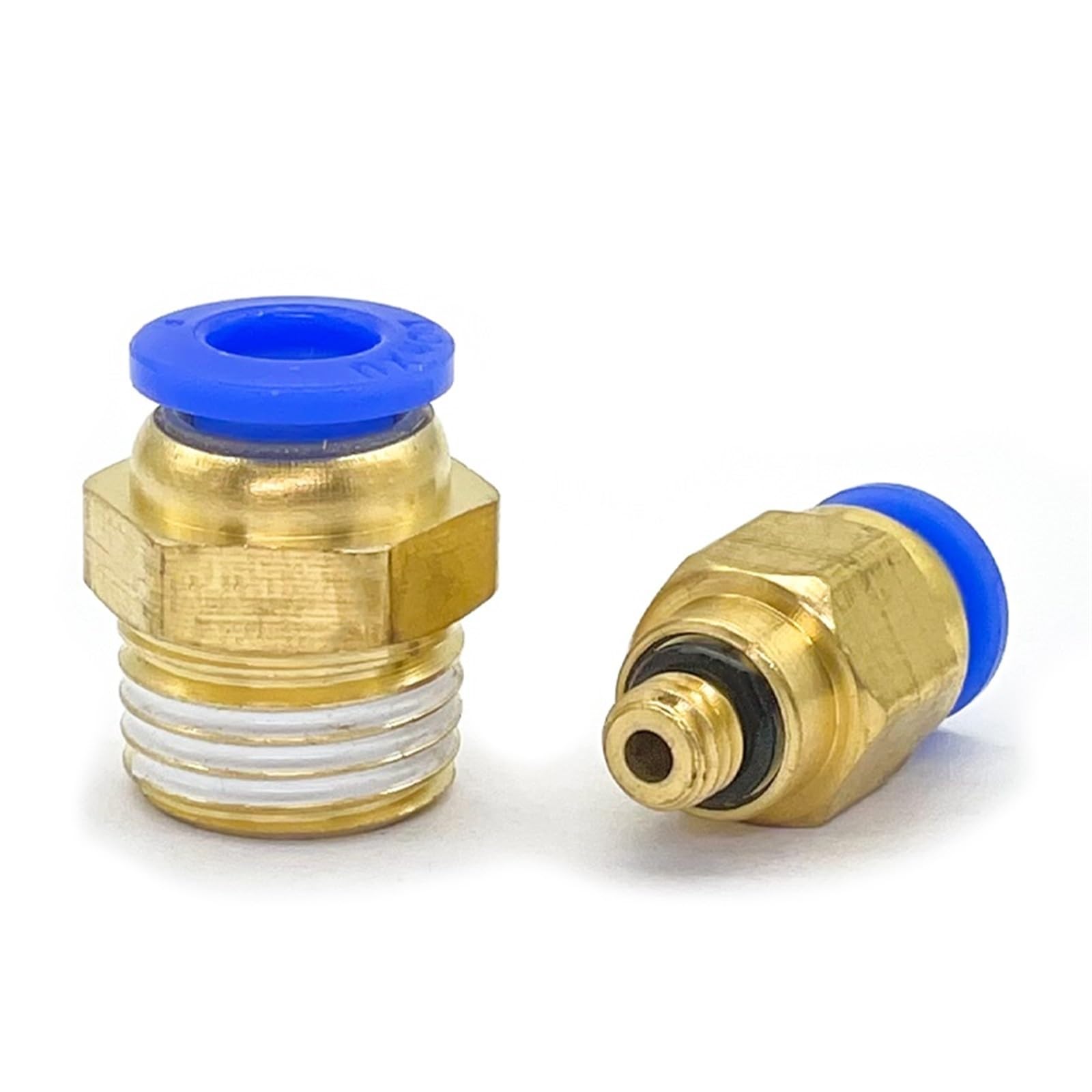 10 pz PC Tubo di Collegamento Aria Raccordo 4-12 Mm Filettatura Maschio Bsp 1/4 "1/2" 1/8 "3/8" capezzoli In Ottone Attacco Rapido Raccordi Pneumatici (Size : PC10-03)